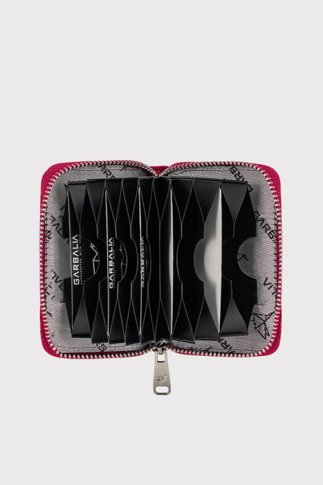 Zoozie Bags Cartera Fucsia Mujer Piel Auténtica Lujosa y Práctica con Múltiples Ranuras para Tarjetas y Bolsillo con Cremallera